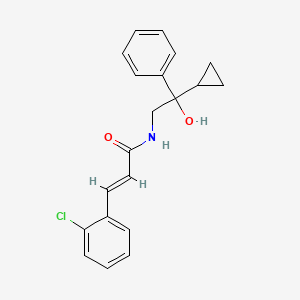 (E)-3-(2-chlorophenyl)-N-(2-cyclopropyl-2-hydroxy-2-phenylethyl)acrylamide