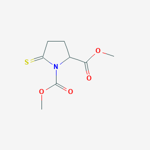 molecular formula C8H11NO4S B286030 Dimethyl 5-thioxo-1,2-pyrrolidinedicarboxylate 