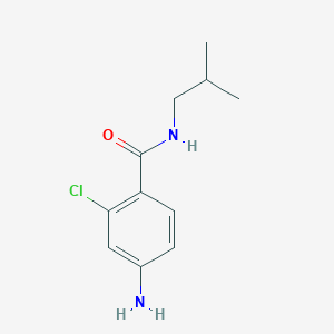 molecular formula C11H15ClN2O B2860301 4-amino-2-chloro-N-(2-methylpropyl)benzamide CAS No. 926218-95-3