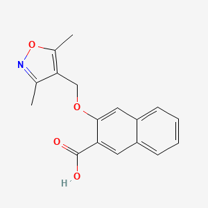 3-[(Dimethyl-1,2-oxazol-4-yl)methoxy]naphthalene-2-carboxylic acid