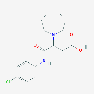 3-(Azepan-1-yl)-4-[(4-chlorophenyl)amino]-4-oxobutanoic acid