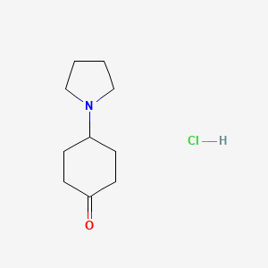4-Pyrrolidin-1-ylcyclohexan-1-one;hydrochloride