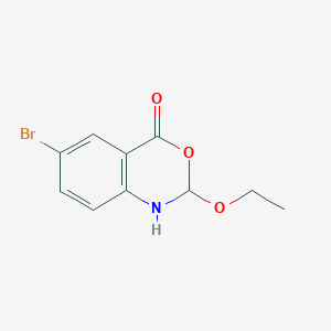 molecular formula C10H10BrNO3 B2860328 6-Bromo-2-ethoxy-1H-benzo[d][1,3]oxazin-4(2H)-one CAS No. 2168814-75-1