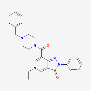 7-(4-benzylpiperazine-1-carbonyl)-5-ethyl-2-phenyl-2H-pyrazolo[4,3-c]pyridin-3(5H)-one