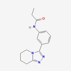 N-[3-(5,6,7,8-tetrahydro[1,2,4]triazolo[4,3-a]pyridin-3-yl)phenyl]propanamide