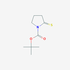 molecular formula C9H15NO2S B286036 Tert-butyl 2-thioxo-1-pyrrolidinecarboxylate 