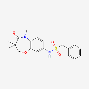 1-phenyl-N-(3,3,5-trimethyl-4-oxo-2,3,4,5-tetrahydrobenzo[b][1,4]oxazepin-8-yl)methanesulfonamide