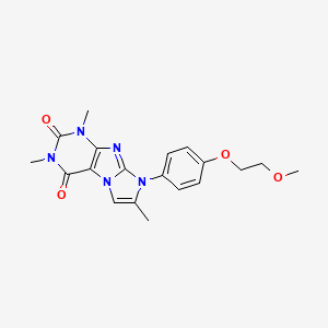 8-(4-(2-methoxyethoxy)phenyl)-1,3,7-trimethyl-1H-imidazo[2,1-f]purine-2,4(3H,8H)-dione