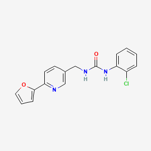 1-(2-Chlorophenyl)-3-((6-(furan-2-yl)pyridin-3-yl)methyl)urea