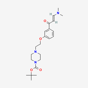 3-(Dimethylamino)-1-{3-[2-(4-tertbutoxycarbonylpiperazin-1-yl)ethoxy]phenyl}-prop-2-ene-1-one cis/trans isomers
