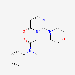 N-ethyl-2-(4-methyl-2-morpholin-4-yl-6-oxopyrimidin-1(6H)-yl)-N-phenylacetamide