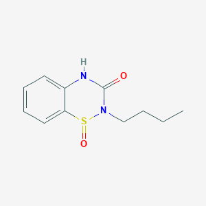 molecular formula C11H14N2O2S B286040 2-butyl-2H-1,2,4-benzothiadiazin-3(4H)-one 1-oxide 