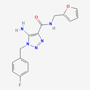 5-amino-1-(4-fluorobenzyl)-N-(furan-2-ylmethyl)-1H-1,2,3-triazole-4-carboxamide