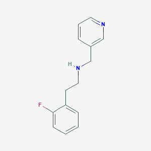 molecular formula C14H15FN2 B2860414 2-(2-fluorophenyl)-N-(pyridin-3-ylmethyl)ethanamine CAS No. 418790-74-6