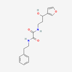 molecular formula C17H20N2O4 B2860429 N1-(3-(furan-3-yl)-3-hydroxypropyl)-N2-phenethyloxalamide CAS No. 1428371-37-2