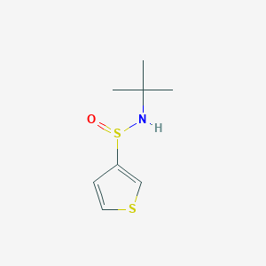 molecular formula C8H13NOS2 B286044 N-(tert-butyl)-3-thiophenesulfinamide 