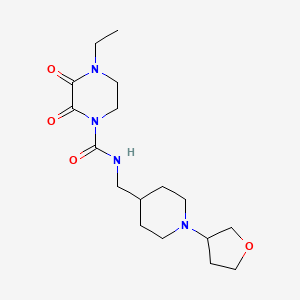 4-ethyl-2,3-dioxo-N-((1-(tetrahydrofuran-3-yl)piperidin-4-yl)methyl)piperazine-1-carboxamide