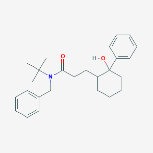 molecular formula C26H35NO2 B286045 N-benzyl-N-(tert-butyl)-3-(2-hydroxy-2-phenylcyclohexyl)propanamide 