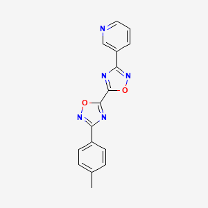 3-(4-Methylphenyl)-3'-pyridin-3-yl-5,5'-bi-1,2,4-oxadiazole