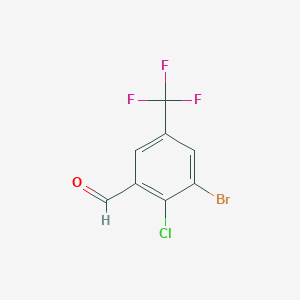 3-Bromo-2-chloro-5-(trifluoromethyl)benzaldehyde