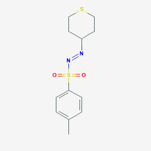 molecular formula C12H16N2O2S2 B286047 1-[(4-methylphenyl)sulfonyl]-2-tetrahydro-2H-thiopyran-4-yldiazene 