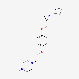 1-[2-[4-[(1-Cyclobutylaziridin-2-yl)methoxy]phenoxy]ethyl]-4-methylpiperazine