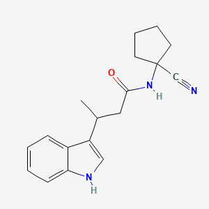 N-(1-cyanocyclopentyl)-3-(1H-indol-3-yl)butanamide