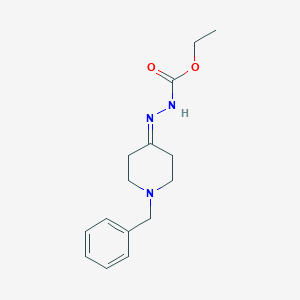 molecular formula C15H21N3O2 B286050 Ethyl 2-(1-benzyl-4-piperidinylidene)hydrazinecarboxylate 