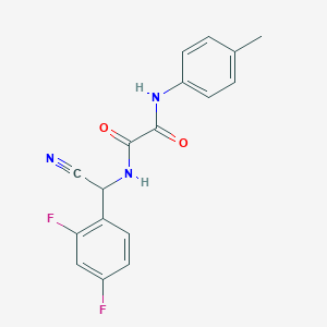 molecular formula C17H13F2N3O2 B2860500 N'-[cyano(2,4-difluorophenyl)methyl]-N-(4-methylphenyl)ethanediamide CAS No. 1376299-72-7