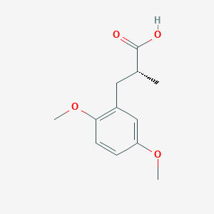 molecular formula C12H16O4 B2860501 (2R)-3-(2,5-Dimethoxyphenyl)-2-methylpropanoic acid CAS No. 2248172-07-6
