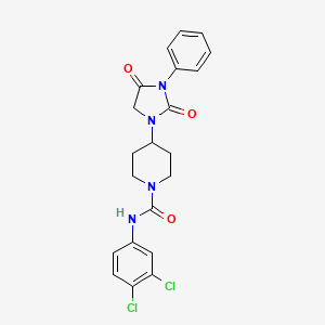 N-(3,4-dichlorophenyl)-4-(2,4-dioxo-3-phenylimidazolidin-1-yl)piperidine-1-carboxamide