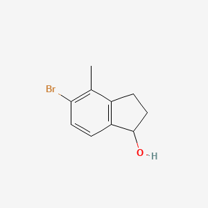 molecular formula C10H11BrO B2860533 5-Bromo-4-methyl-2,3-dihydro-1H-inden-1-ol CAS No. 1956331-77-3