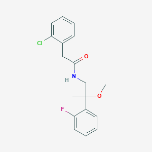 2-(2-chlorophenyl)-N-(2-(2-fluorophenyl)-2-methoxypropyl)acetamide