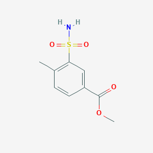 molecular formula C9H11NO4S B2860554 Methyl 4-methyl-3-sulfamoylbenzoate CAS No. 90610-75-6