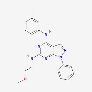 N~6~-(2-methoxyethyl)-N~4~-(3-methylphenyl)-1-phenyl-1H-pyrazolo[3,4-d]pyrimidine-4,6-diamine