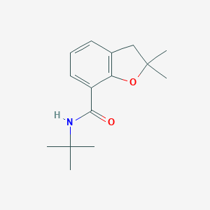molecular formula C15H21NO2 B286056 N-(tert-butyl)-2,2-dimethyl-2,3-dihydro-1-benzofuran-7-carboxamide 