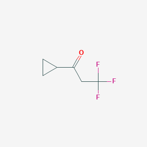 molecular formula C6H7F3O B2860597 1-Cyclopropyl-3,3,3-trifluoropropan-1-one CAS No. 1343437-16-0