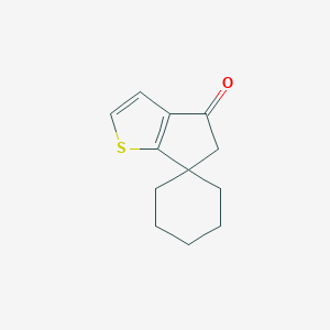 molecular formula C12H14OS B286061 Spiro[6H-cyclopenta[b]thiophene-6,1'-cyclohexane]-4(5H)-one 