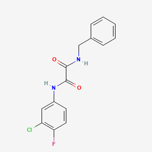 N-benzyl-N'-(3-chloro-4-fluorophenyl)oxamide