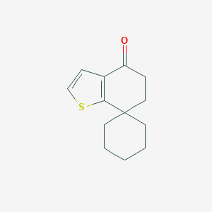 molecular formula C13H16OS B286063 6,7-dihydrospiro[1-benzothiophene-7,1'-cyclohexane]-4(5H)-one 