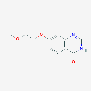 molecular formula C11H12N2O3 B2860637 7-(2-Methoxyethoxy)quinazolin-4(1H)-one CAS No. 196194-86-2