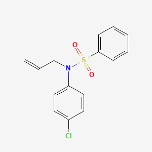 molecular formula C15H14ClNO2S B2860650 N-allyl-N-(4-chlorophenyl)benzenesulfonamide CAS No. 306978-10-9