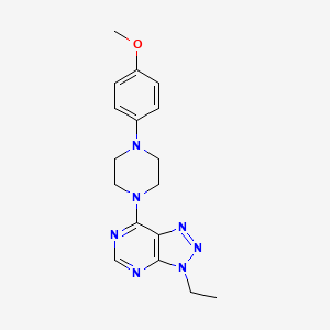molecular formula C17H21N7O B2860651 3-Ethyl-7-[4-(4-methoxyphenyl)piperazin-1-yl]triazolo[4,5-d]pyrimidine CAS No. 899978-19-9