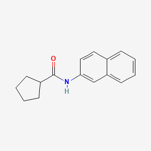 molecular formula C16H17NO B2860669 N-萘-2-基环戊烷甲酰胺 CAS No. 540754-74-3