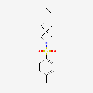 molecular formula C16H21NO2S B2860674 8-(4-Methylphenyl)sulfonyl-8-azadispiro[3.1.36.14]decane CAS No. 2320208-94-2