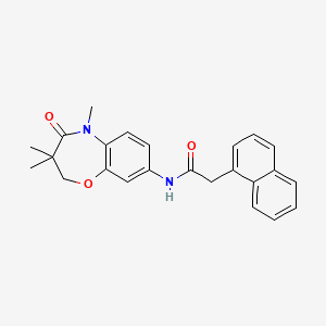 2-(naphthalen-1-yl)-N-(3,3,5-trimethyl-4-oxo-2,3,4,5-tetrahydrobenzo[b][1,4]oxazepin-8-yl)acetamide