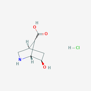 (1R,4R,6R,7S)-6-Hydroxy-2-azabicyclo[2.2.1]heptane-7-carboxylic acid;hydrochloride