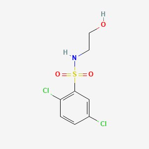 molecular formula C8H9Cl2NO3S B2860704 2,5-dichloro-N-(2-hydroxyethyl)benzenesulfonamide CAS No. 89981-84-0