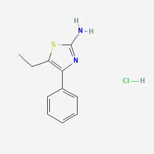 5-Ethyl-4-phenyl-1,3-thiazol-2-amine;hydrochloride