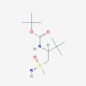 Tert-butyl N-[3,3-dimethyl-1-(methylsulfonimidoyl)butan-2-yl]carbamate